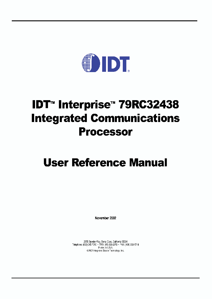 79RC32438-233BB_2603352.PDF Datasheet