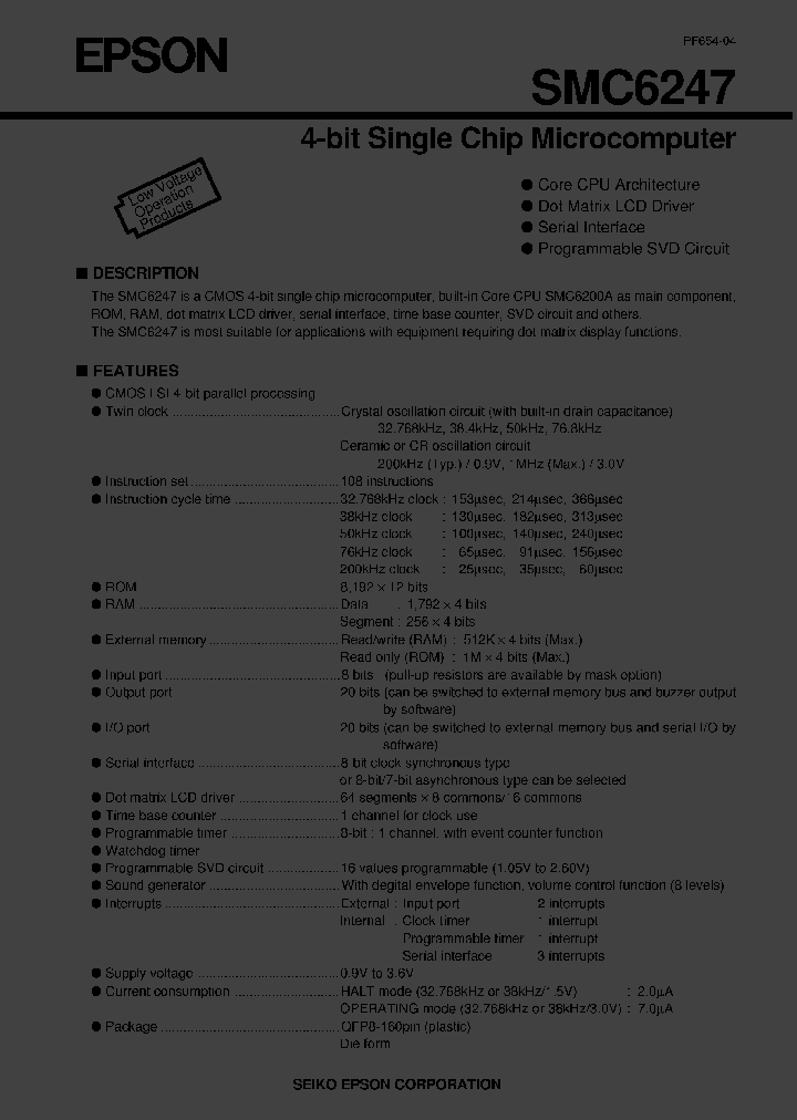E0C6247Q8_2603125.PDF Datasheet