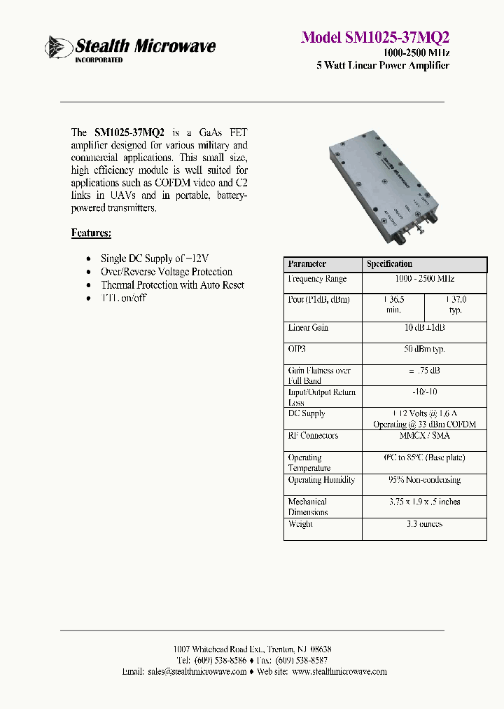 SM1025-37MQ2_2605522.PDF Datasheet