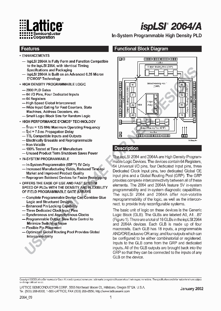 ISPLSI2064A-125LT100_2605415.PDF Datasheet