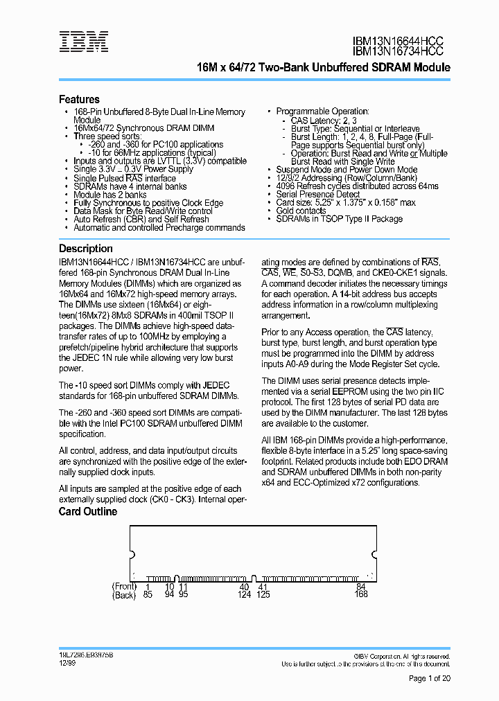 IBM13N16644HCC-260T_2609423.PDF Datasheet
