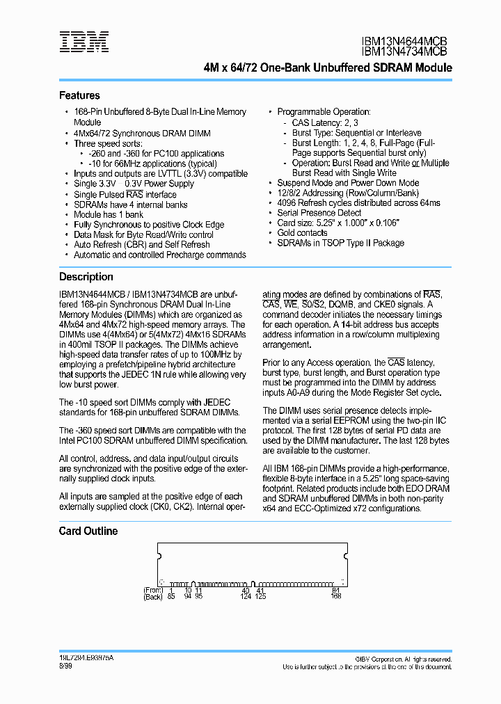 IBM13N4644MCB-260T_2609428.PDF Datasheet
