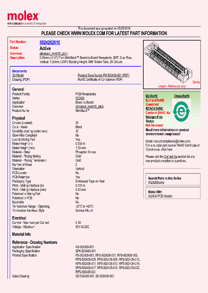 502426-2610_2610542.PDF Datasheet