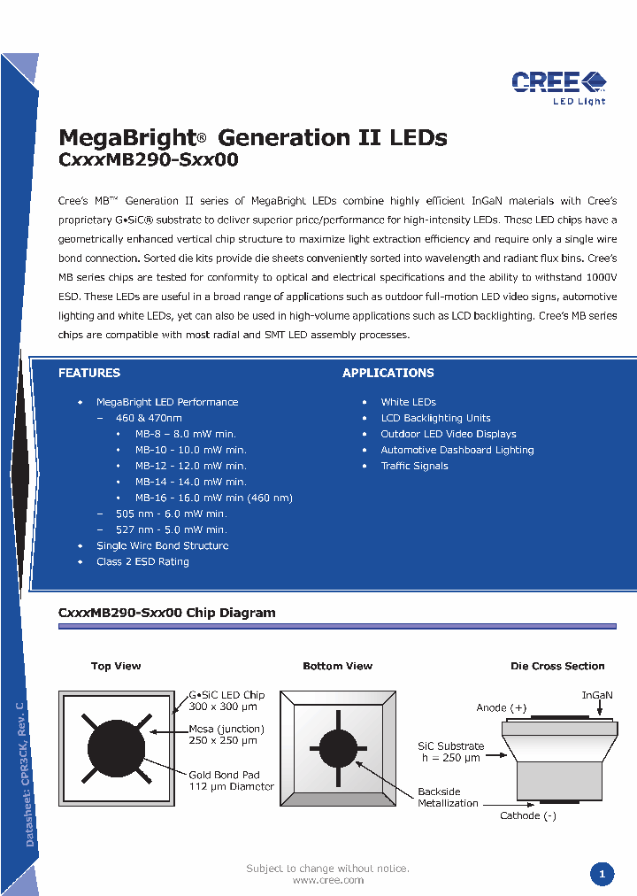 C527MB290-S0500_2612836.PDF Datasheet