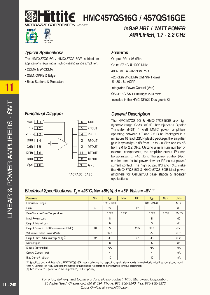 HMC457QS16GE_2610832.PDF Datasheet