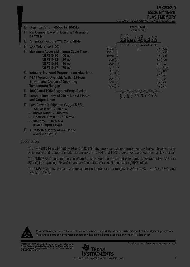 TMS28F210-12C3DBWL_2615142.PDF Datasheet