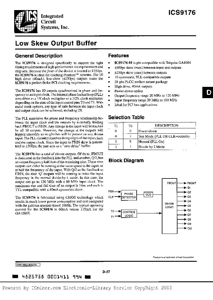 ICS9176-01CQ28_2615735.PDF Datasheet
