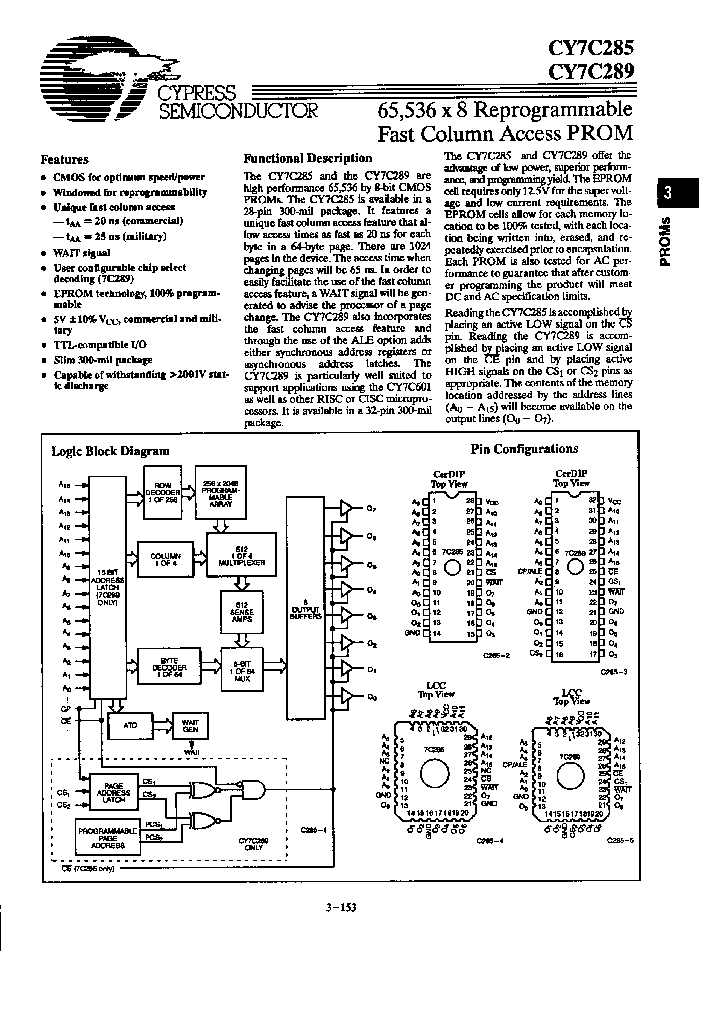 CY7C289-75WMB_2616355.PDF Datasheet