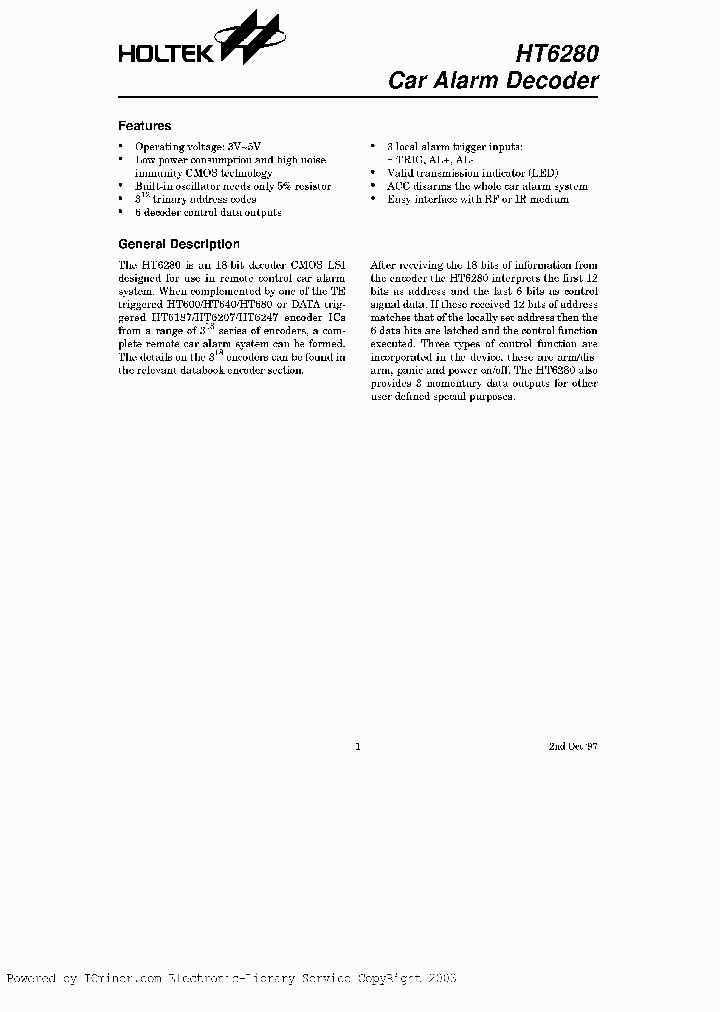 HT628028SDIP_2616420.PDF Datasheet