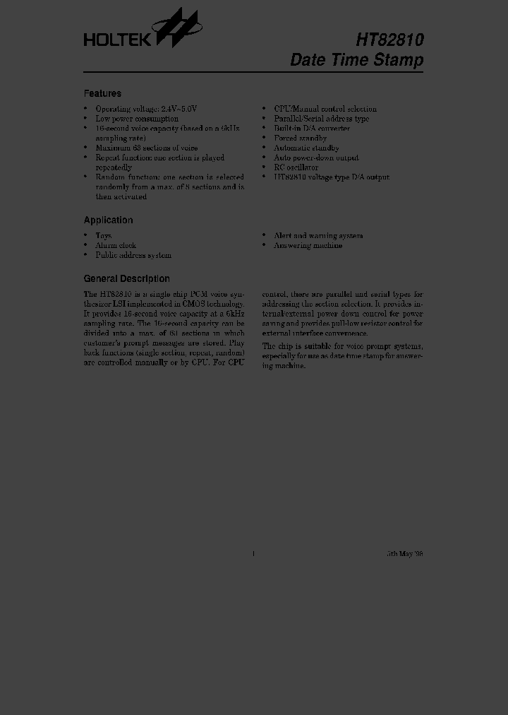 HT8281028SDIP_2616422.PDF Datasheet