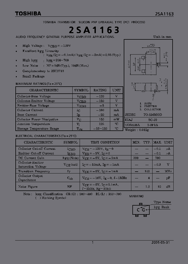 2SA1163GR_2620283.PDF Datasheet