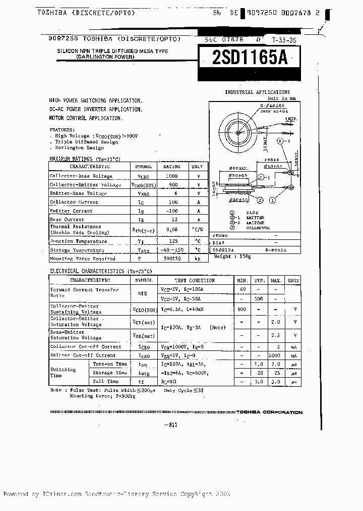 2SD1165A_2620555.PDF Datasheet