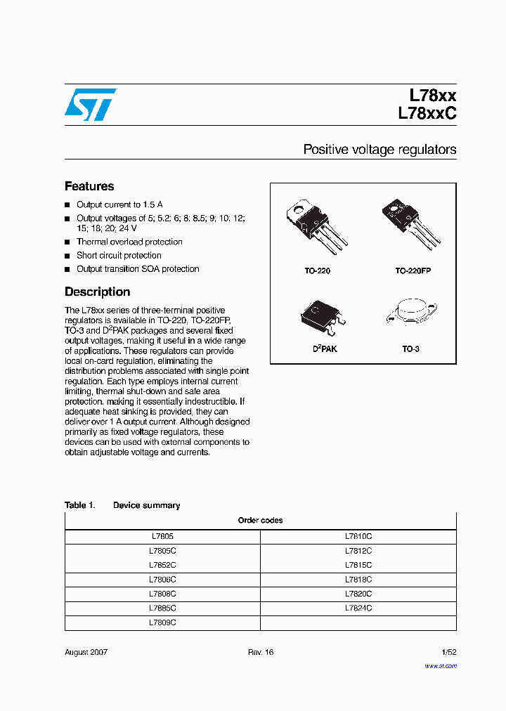 L7810CD2T-TR1_2620811.PDF Datasheet
