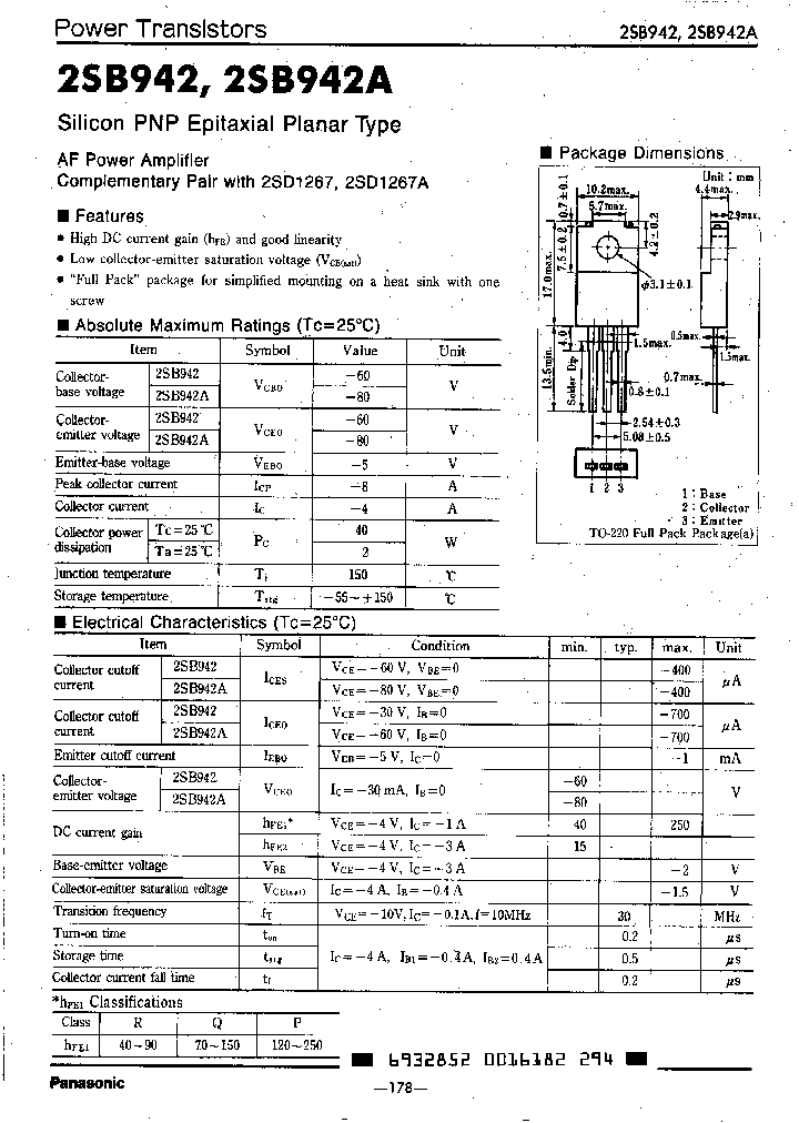 2SB942AQ_2622315.PDF Datasheet