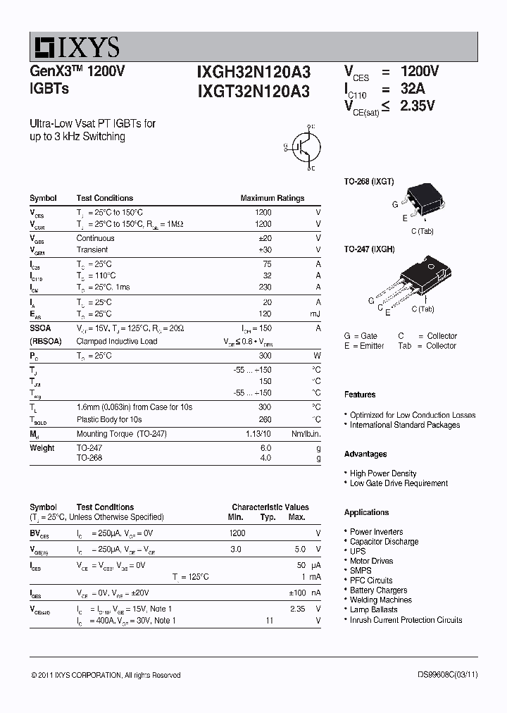 IXGT32N120A3_2623916.PDF Datasheet