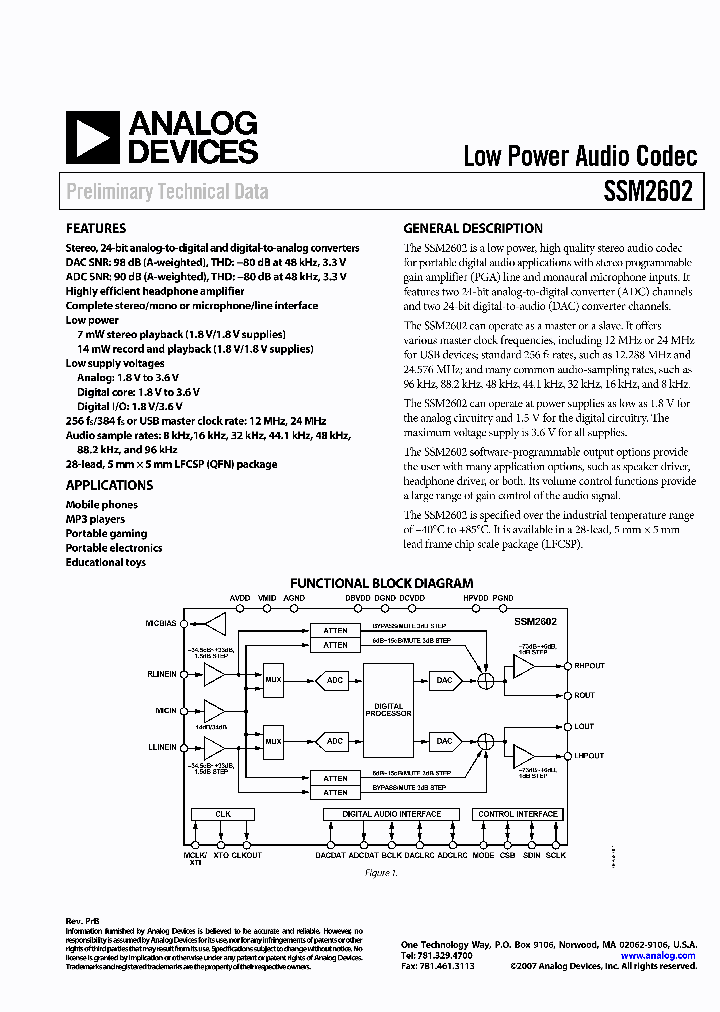 SSM2602CPZ-REEL71_2626769.PDF Datasheet