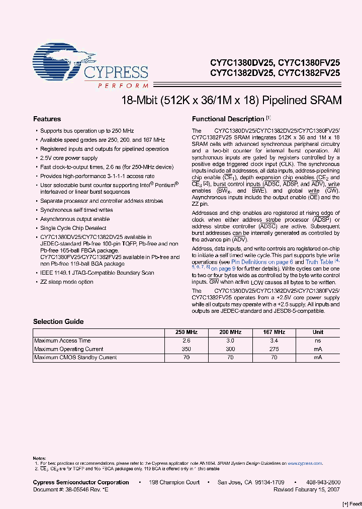 CY7C1382DV25-250BZC_2628229.PDF Datasheet