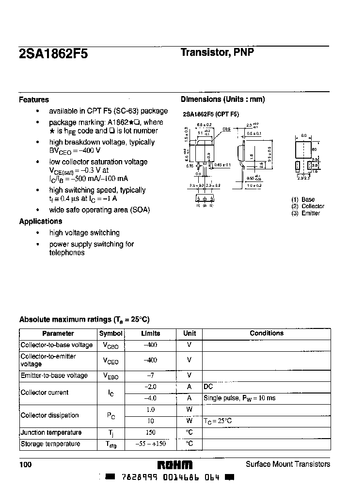 2SA1862F5N_2629820.PDF Datasheet
