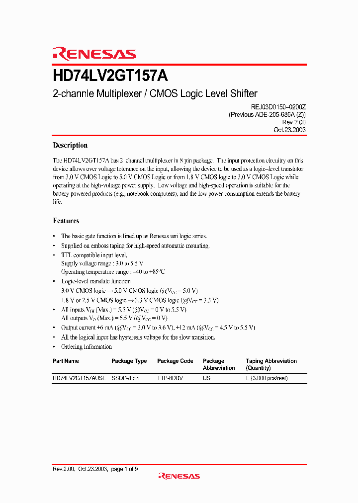HD74LV2GT157A_2630855.PDF Datasheet