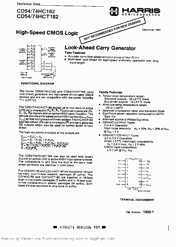 CD74HCT182H_2631618.PDF Datasheet