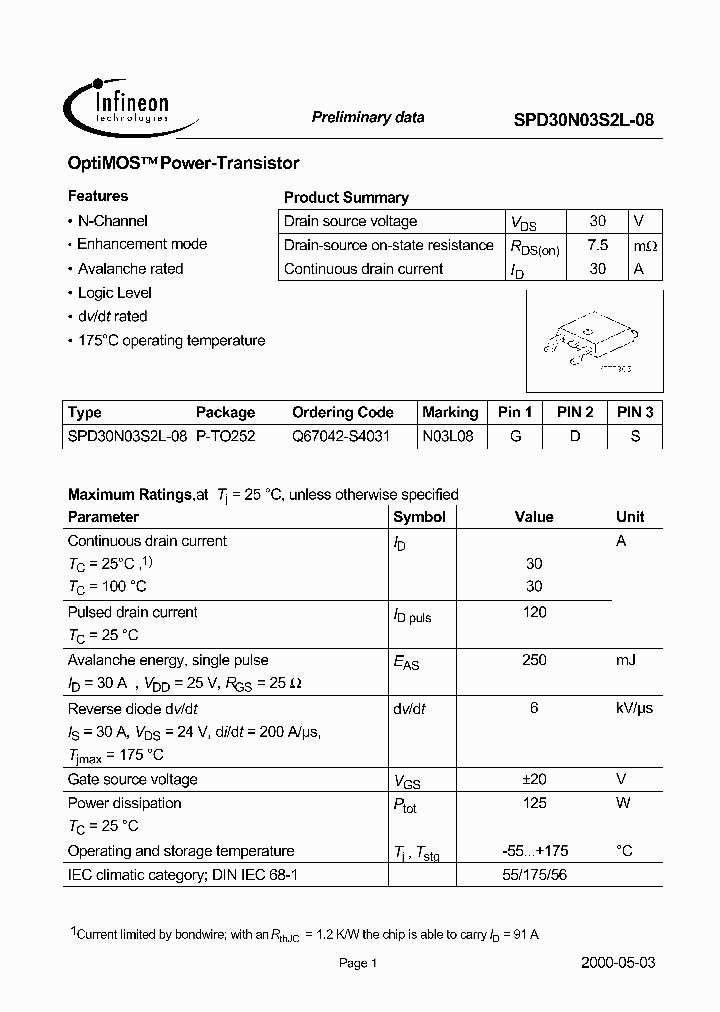 SPD30N03S2L-08_2634333.PDF Datasheet
