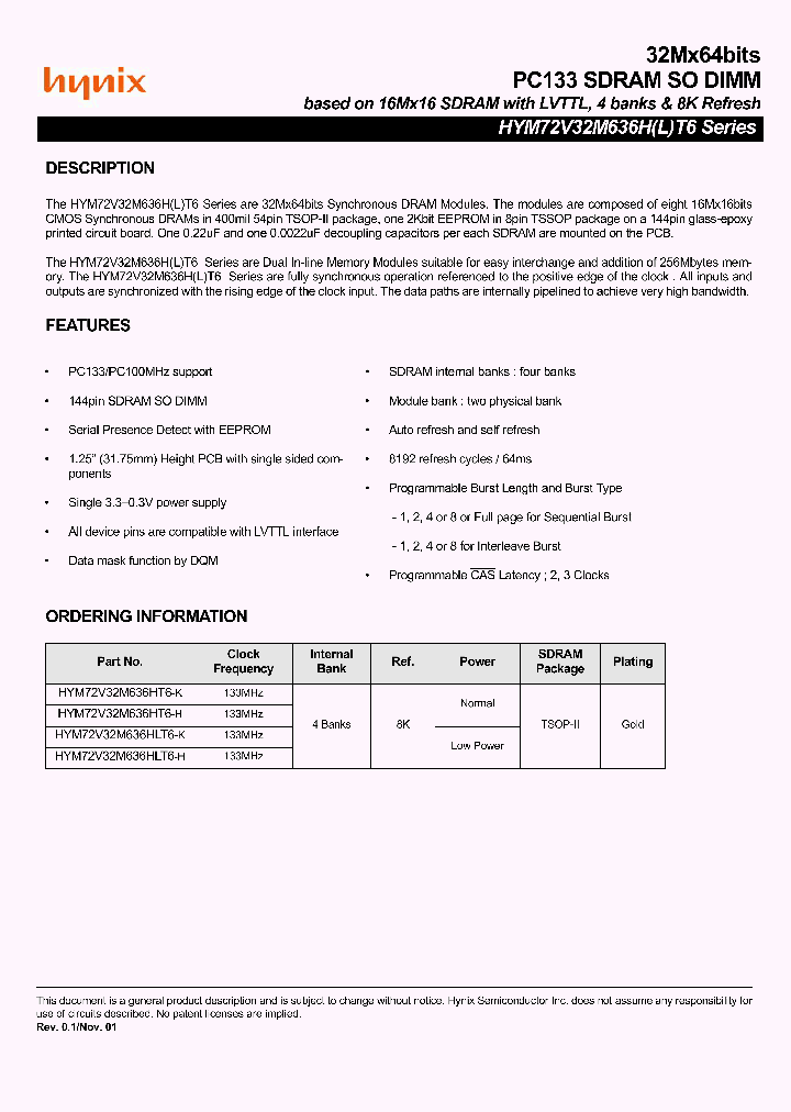 HYM72V32M636HLT6-H_2635917.PDF Datasheet