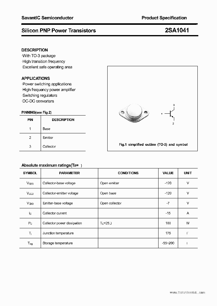 2SA1041_2638222.PDF Datasheet