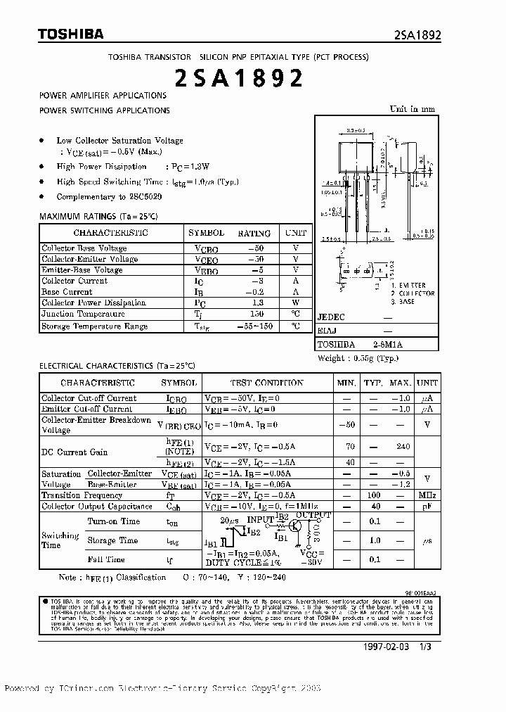 2SA1892O_2638995.PDF Datasheet