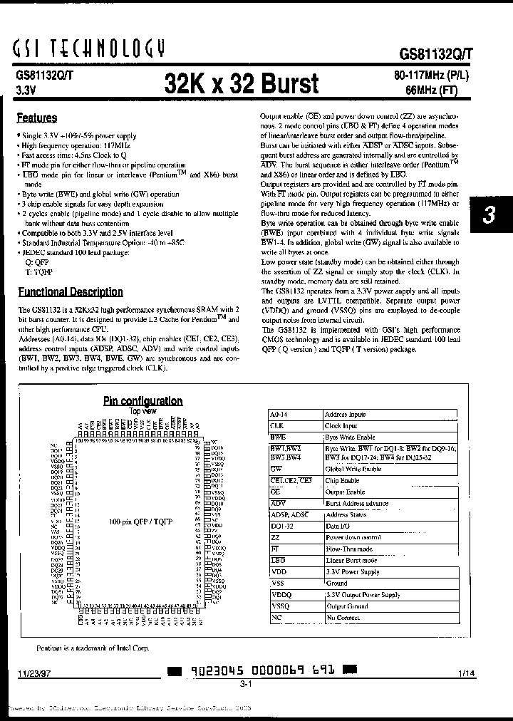 GS81132Q4I_2639803.PDF Datasheet