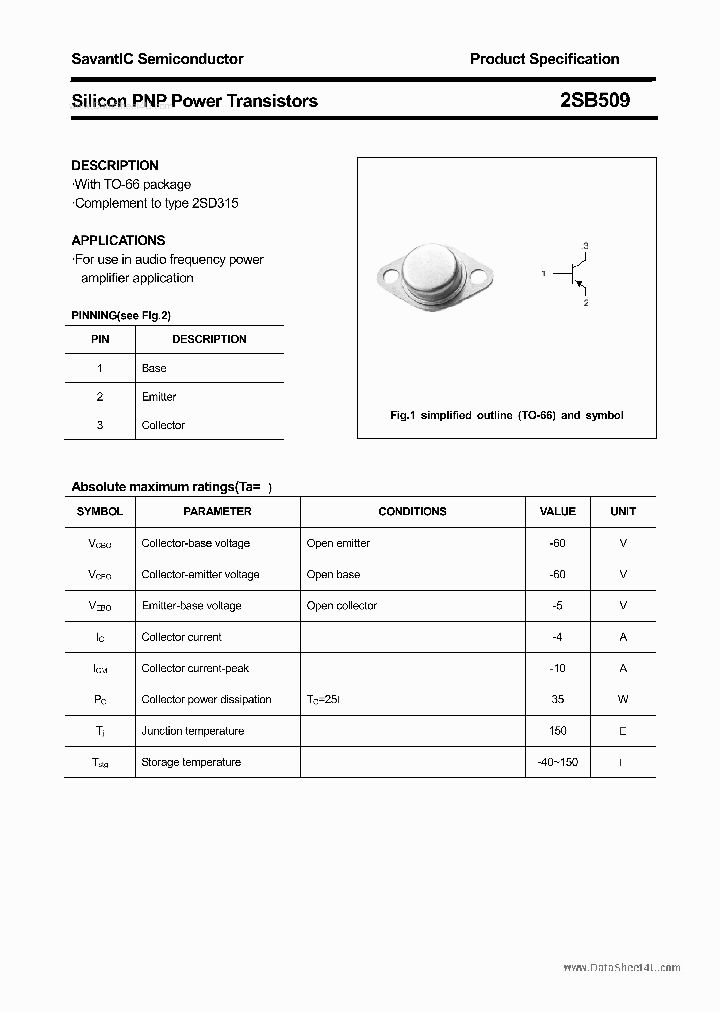 2SB509_2643171.PDF Datasheet