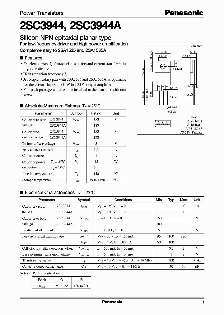 2SC39442SC3944A_2641499.PDF Datasheet