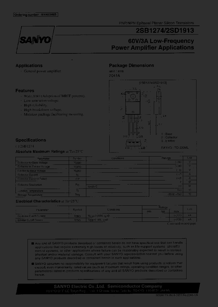 2SB1274S_2643185.PDF Datasheet