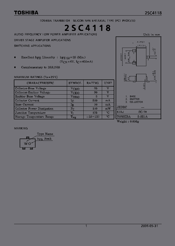 2SC4118O_2643270.PDF Datasheet