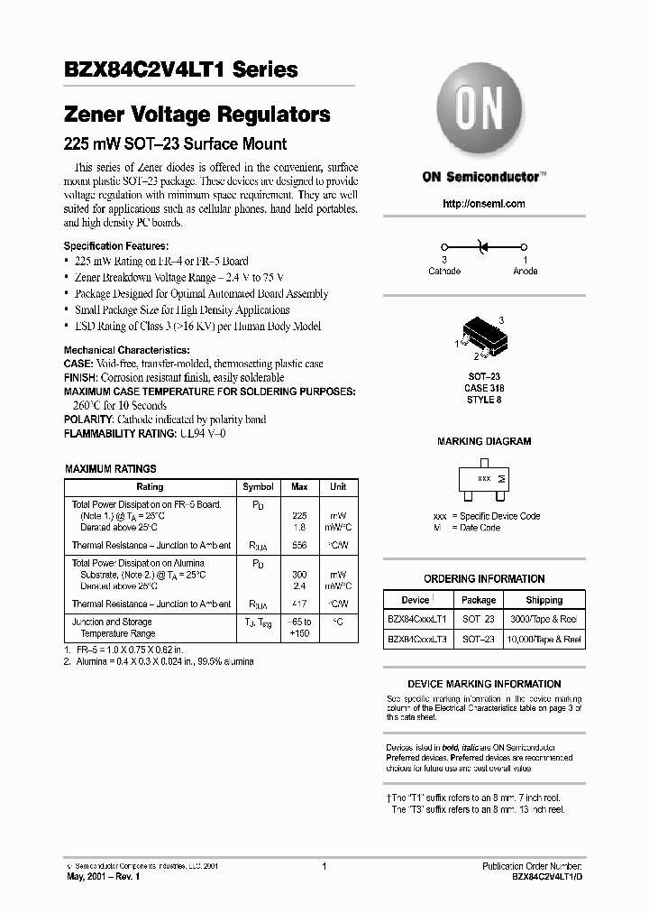 BZX84C2V4LT1D_2646709.PDF Datasheet