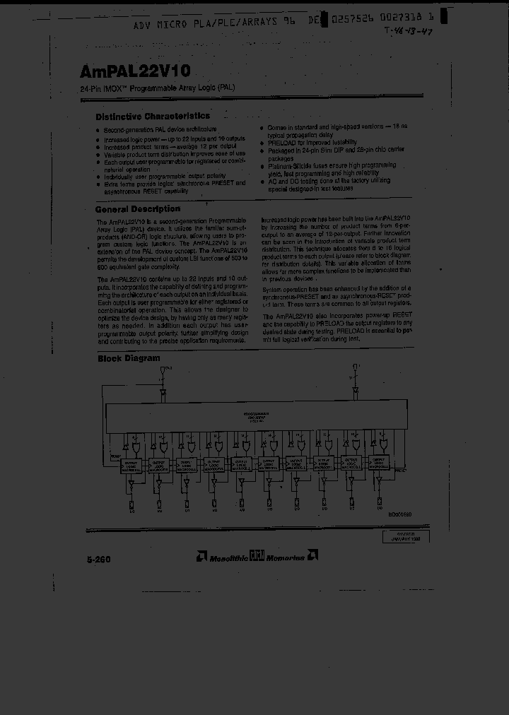 AMPAL22V10ADE_2647326.PDF Datasheet