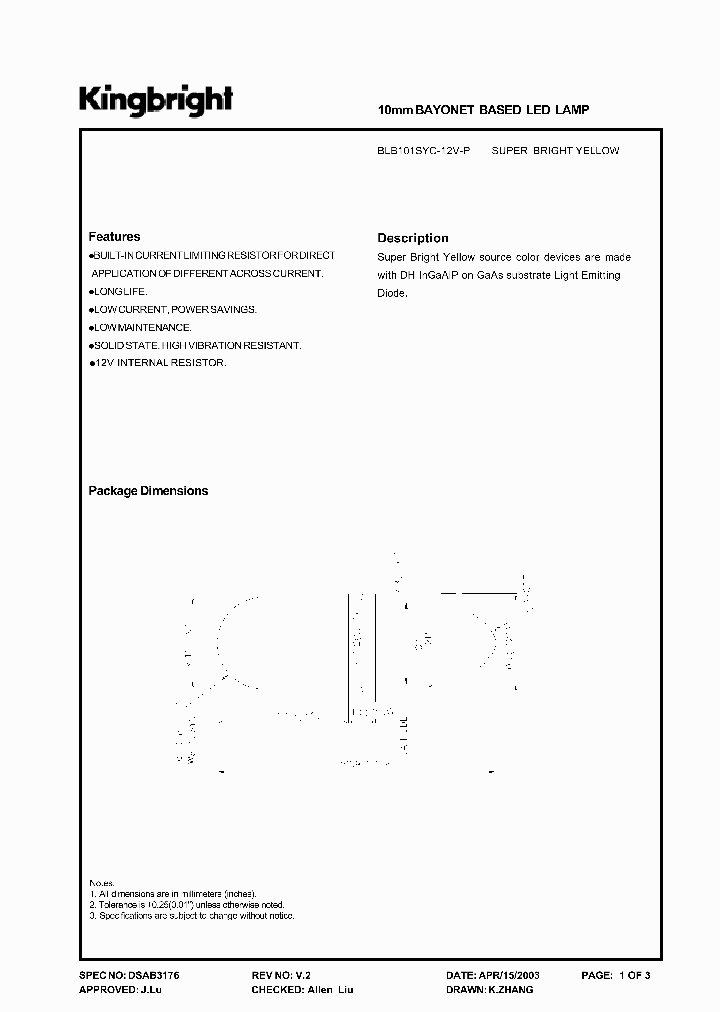 BLB101SYC-12V-P_2646932.PDF Datasheet