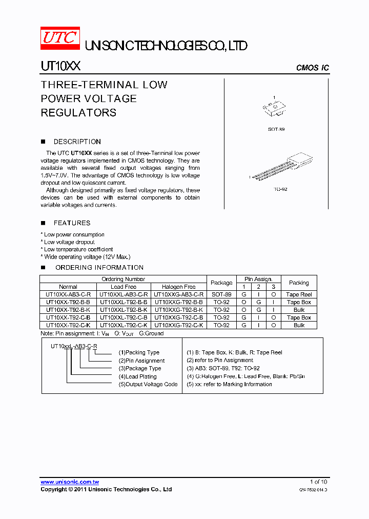 UT10XXL-AB3-C-R_2648278.PDF Datasheet