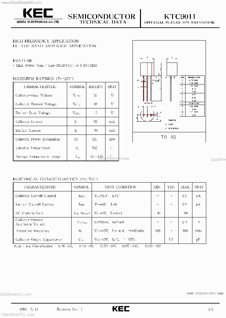 KTC9011_2648446.PDF Datasheet