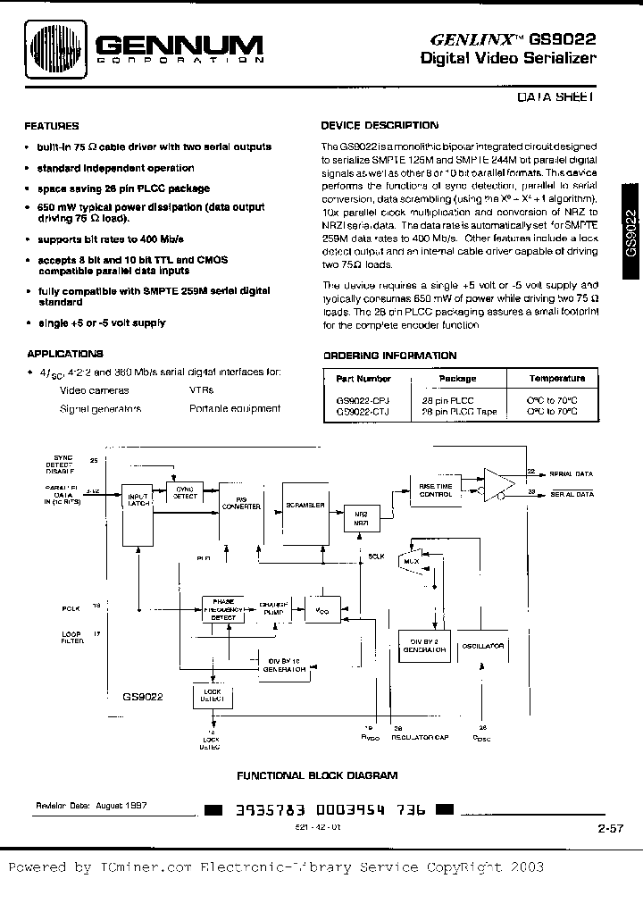 GS9022-CJP_2649513.PDF Datasheet