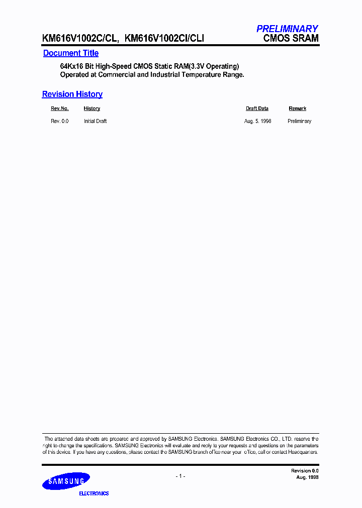 KM616V1002CI_2649399.PDF Datasheet