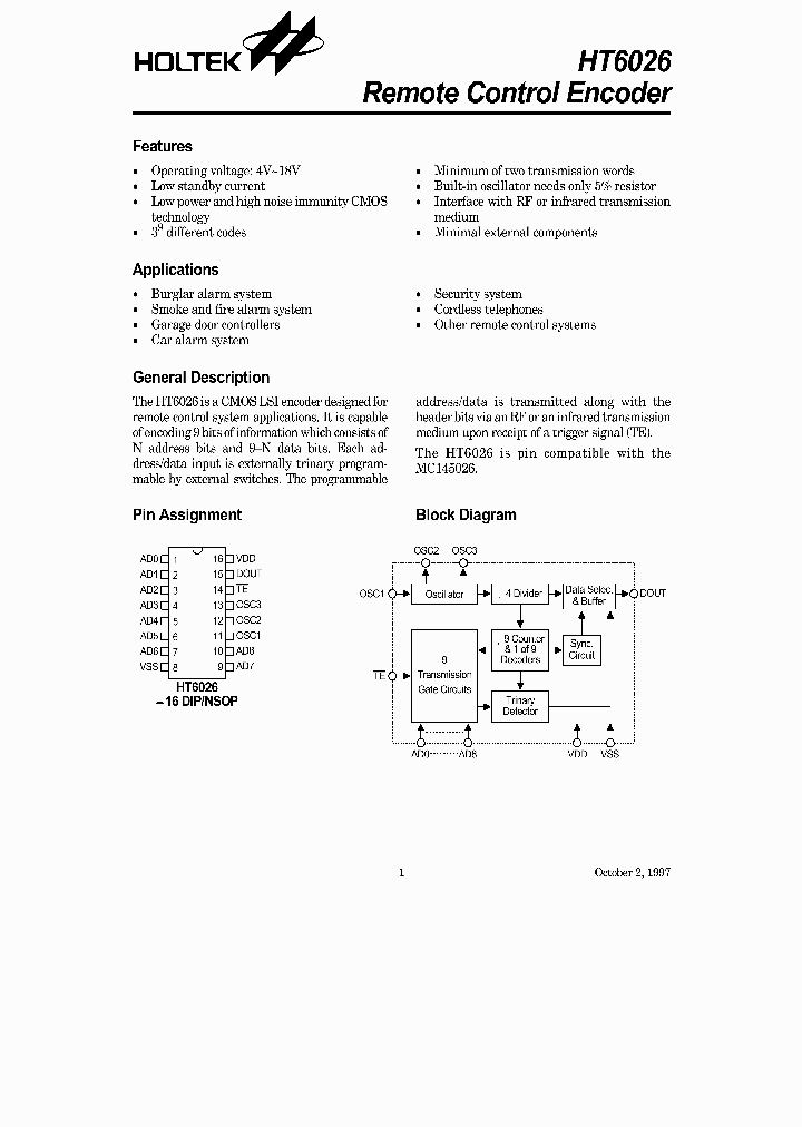 HT6026-16NSOP_2652913.PDF Datasheet