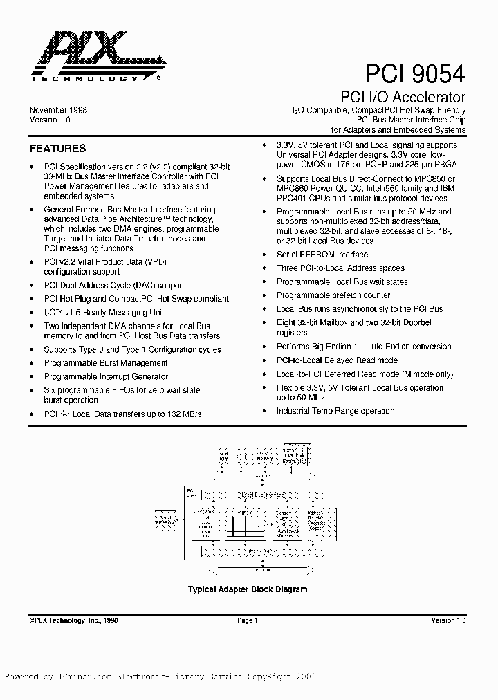 PCI9054-AA50PI_2663835.PDF Datasheet
