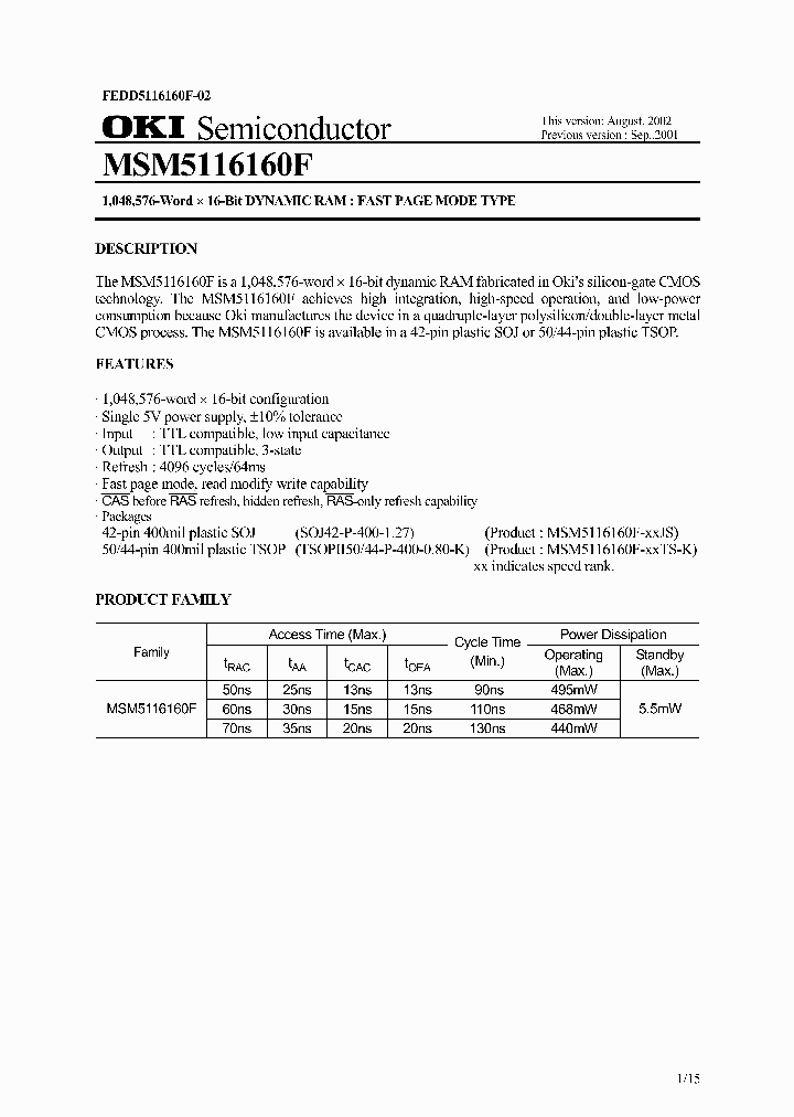 MSM5116160F-60JS_2667623.PDF Datasheet
