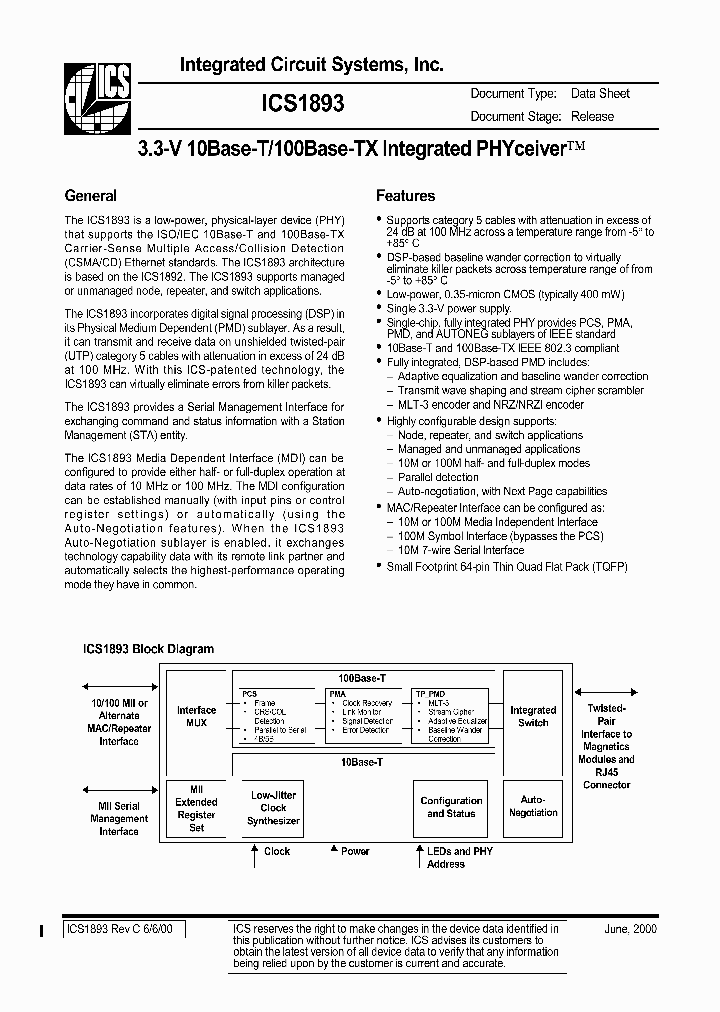 ICS1893_2668914.PDF Datasheet