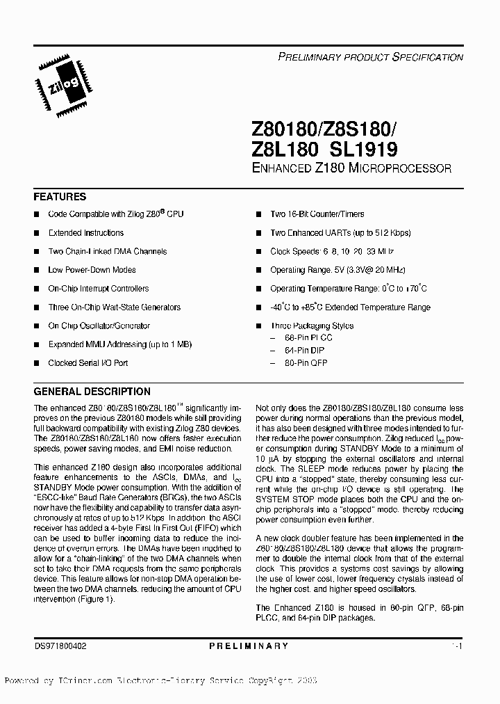 Z80180-10PEC_2671667.PDF Datasheet