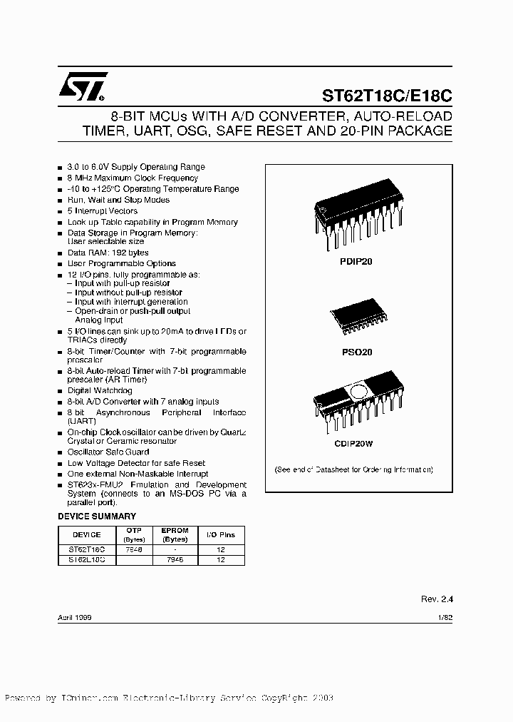 ST62P18CB3XXX_2673263.PDF Datasheet