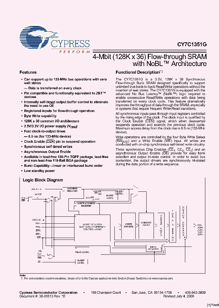 CY7C1351G-133BGC_2674505.PDF Datasheet