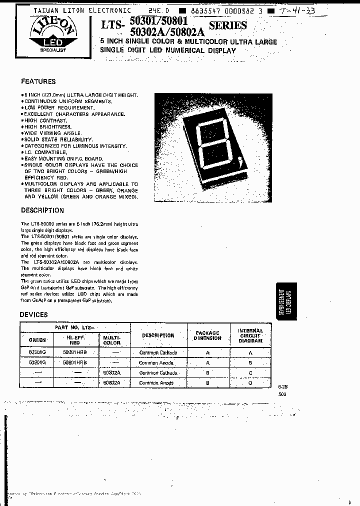 LTS50301G_2675927.PDF Datasheet
