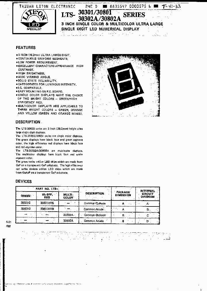 LTS30801G_2675925.PDF Datasheet