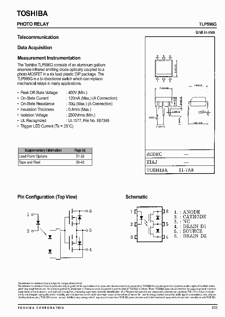 TLP596G_2678469.PDF Datasheet
